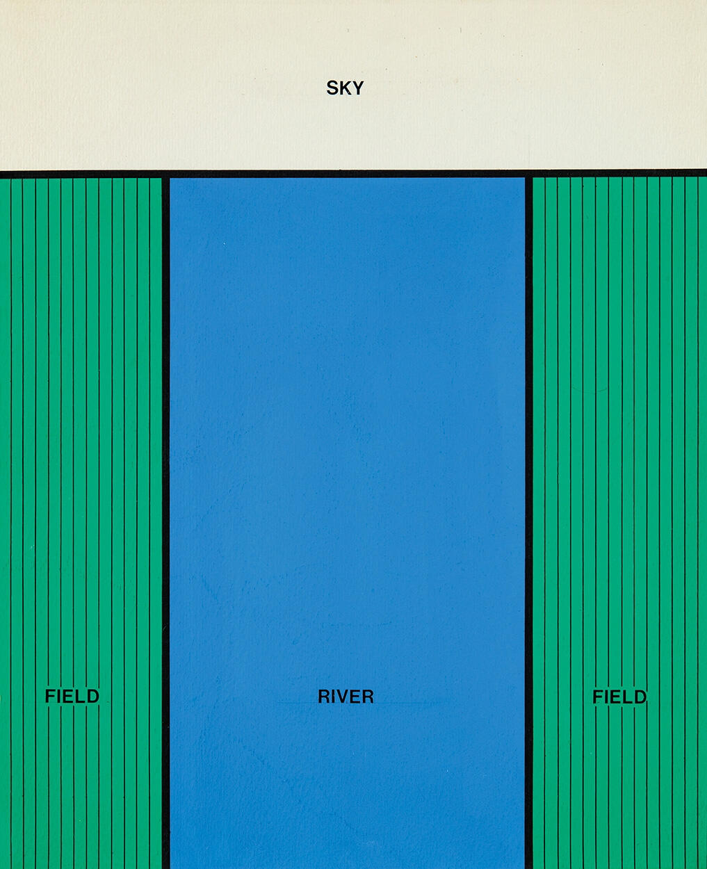 Imre Bak, Sky–Field–River, 1973